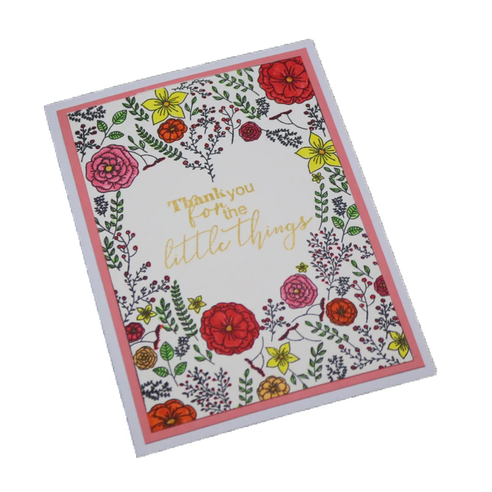 Штампы прозрачные в форме сердца для скрапбукинга цветов листьев силиконовый