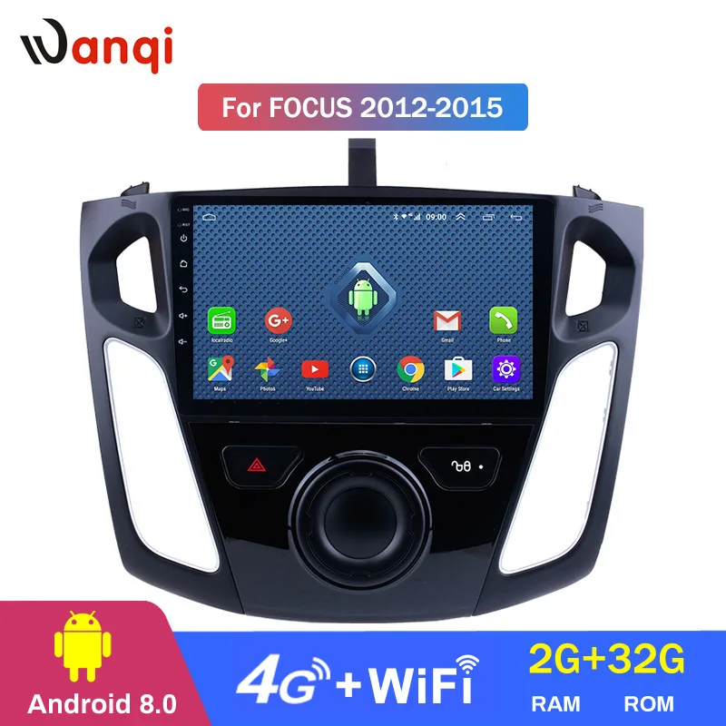 Автомобильный мультимедийный проигрыватель Wanqi 9 дюймов Android 1 GPS навигатор для Ford