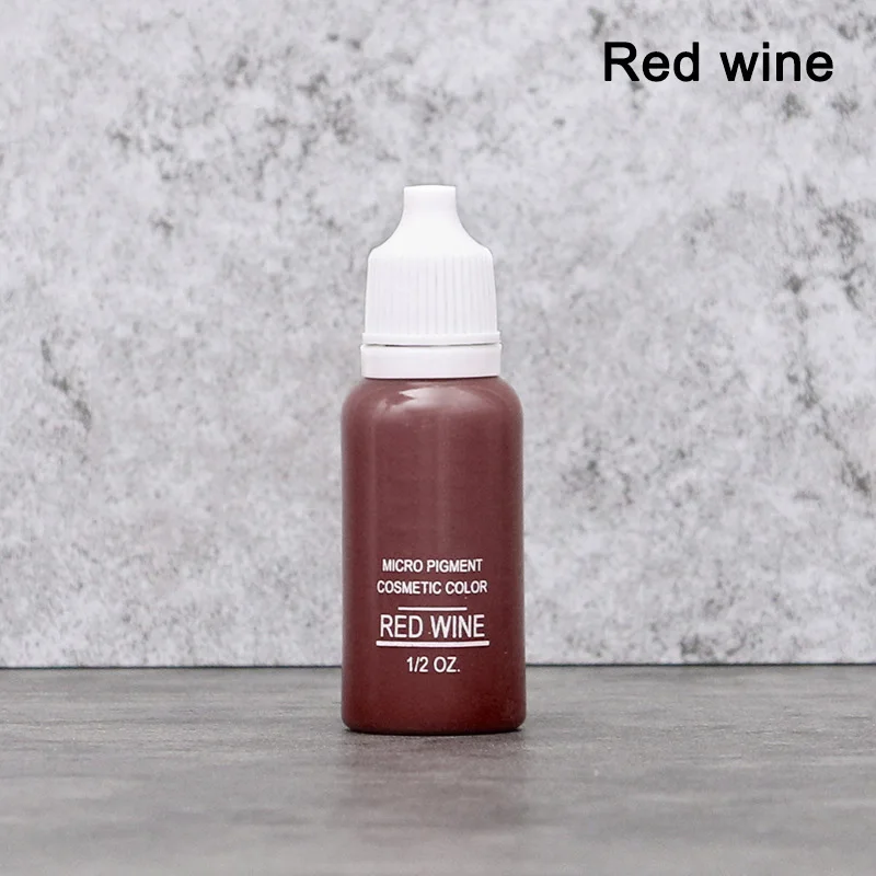 winered 23 Цвета, полуперманентный макияж, чернила для бровей, губ, линия для глаз, цвет татуировки, микроблейдинг, пигмент для бровей, цветные чернила для татуировки - Цвет: winered