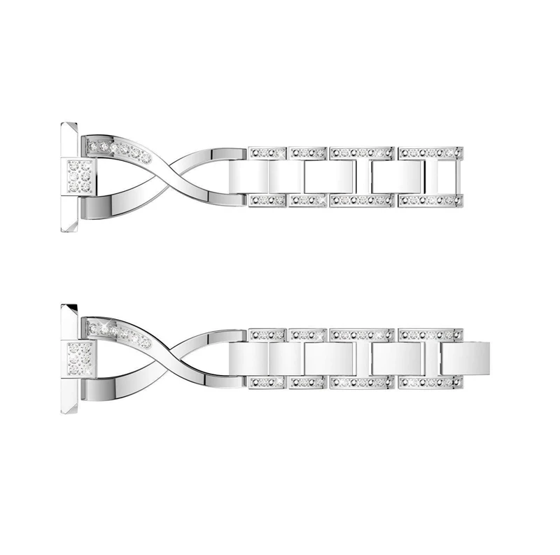 

Diamond Watch Band for Fitbit Versa 2/Fitbit Versa Lite Stainless Steel Strap Lady Women Bling Diamond Band Strap