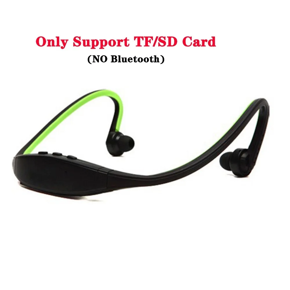 Card only S9 Bluetooth наушники беспроводные Спортивные Bluetooth наушники Поддержка TF/SD карты микрофон для iPhone huawei XiaoMi телефон - Цвет: Card only