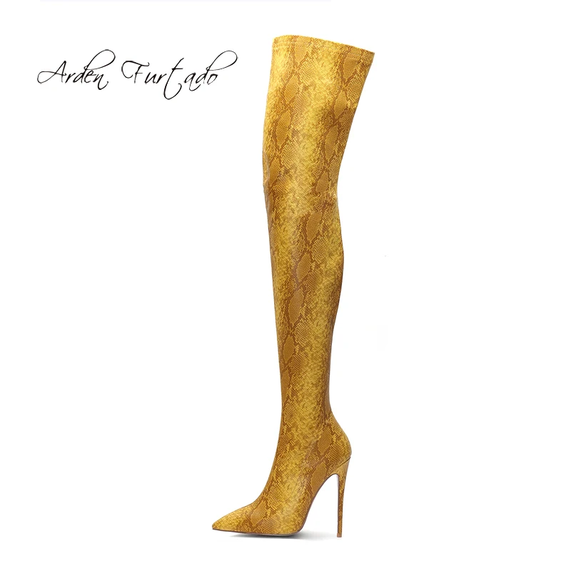 Женские ботфорты с острым носком Arden Furtado красные фиолетовые синие Зеленые выше