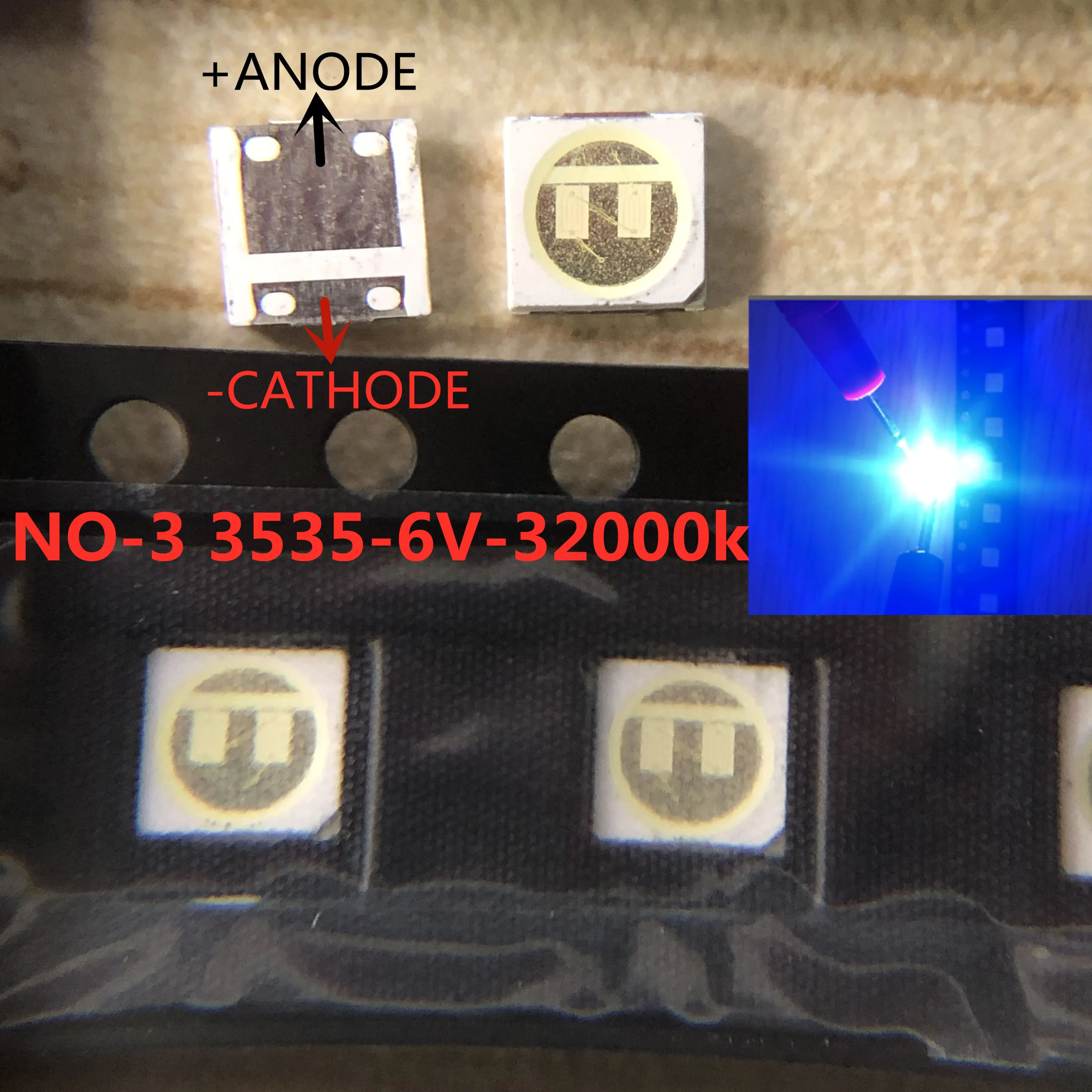 Оригинальный светодиодный ЖК экран для телевизоров LG Сеул Sharp Uni Samsung Lumens 2 Вт 6 В/1 3