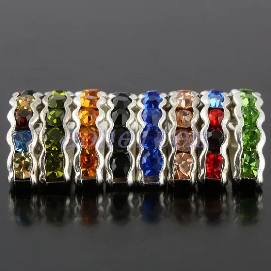 20 шт. полукруглые разноцветные стразы с волнистыми краями круглые свободные