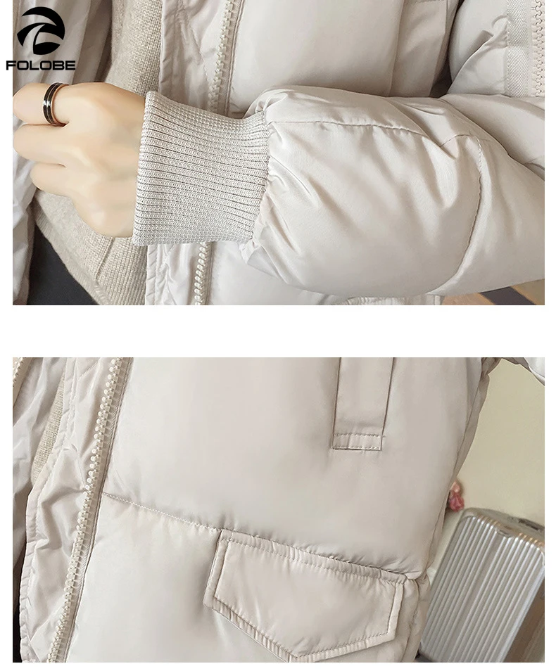 

Women's Winter Parkas Female Outwear Black Apricot Down Jackets Winter Jacket Women Winter Parka With Faux Fur Collar