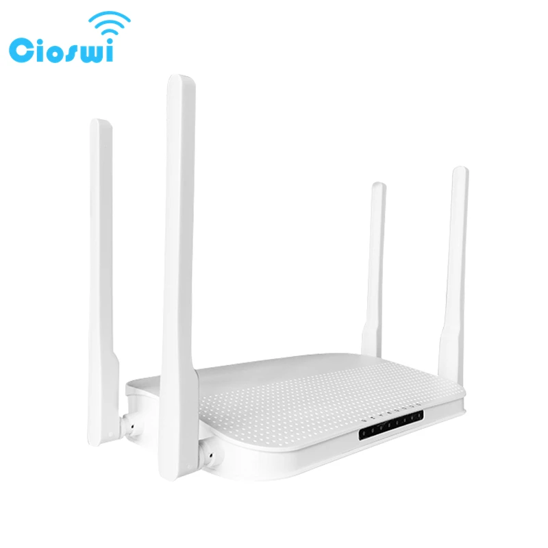 

Cioswi 4G маршрутизатор LTE 1200 Мбит / с домашний беспроводной Wi-Fi маршрутизатор слот для SIM-карты чип MTK7621A 1-Wan 4-Lan 4G модуль WE2426