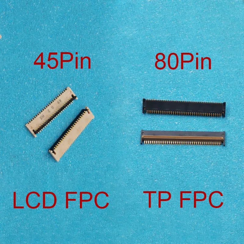 

2pcs Touch Digitizer FPC Connector for Samsung Galaxy Tab 3 10.1 P5200 P5201 P5210 P5220 P5221 LCD Display Screen FPC 45 80 Pin