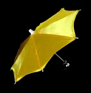 yellow 1 шт. супер мини волшебный зонтик 21 см длина Волшебные трюки(9 цветов можно выбрать) мини-зонтик использовать для ручной сцены магический реквизит - Цвет: yellow