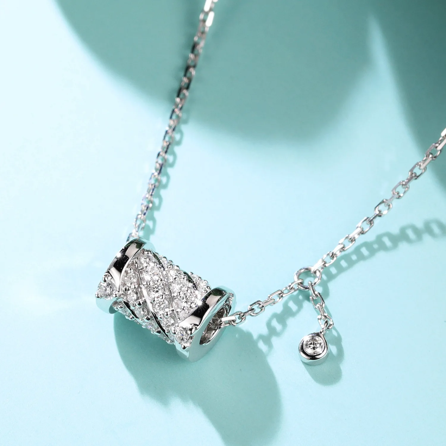 

Sterling Silver 925 Diamonds Necklaces & Pendants Wedding for Women Christmas Silver Wedding Necklaces for Jewelry VVS1 Pendants