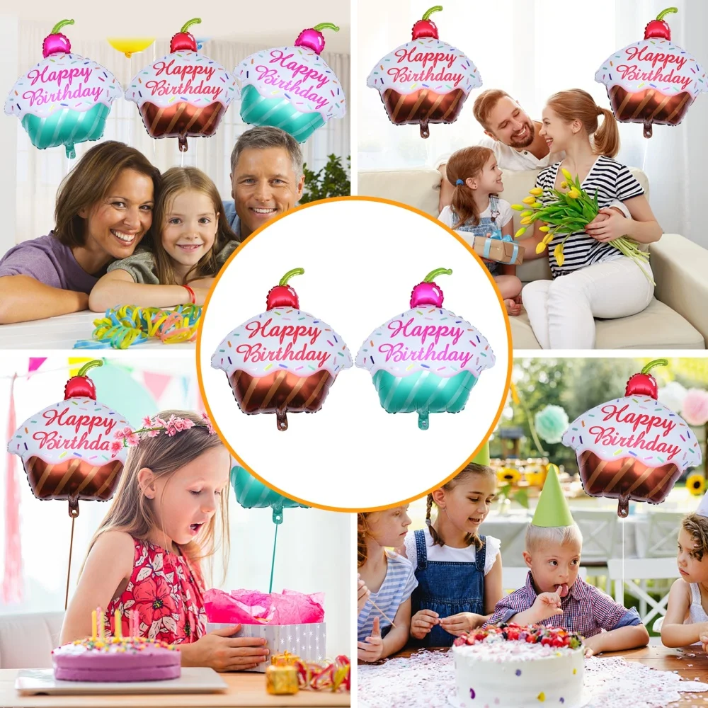 

4PCS Birthday Party Aluminium Film Balloon Multi-functional Practical Balloon