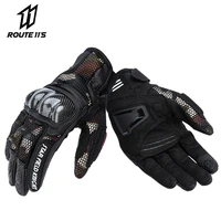 summer motorcycle gloves riding carbon fiber protective motorcycle touch screen motorcycle equipment anti fall mesh breathable