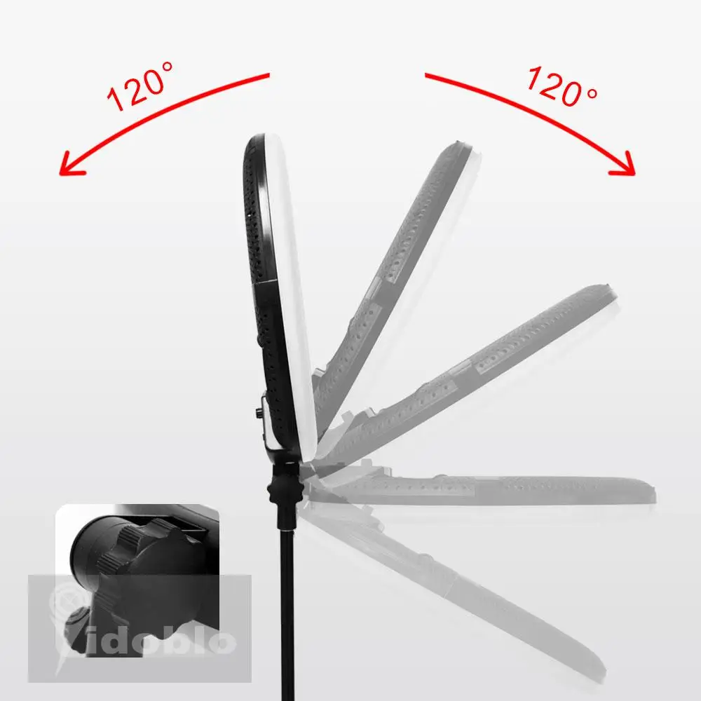 

96W Bi-color 45cm Ring Lights Lamp Photo Studio Ring Light Kit Yidoblo FE-480II RC LCD Photographic Lighting 3200K-5500K Black