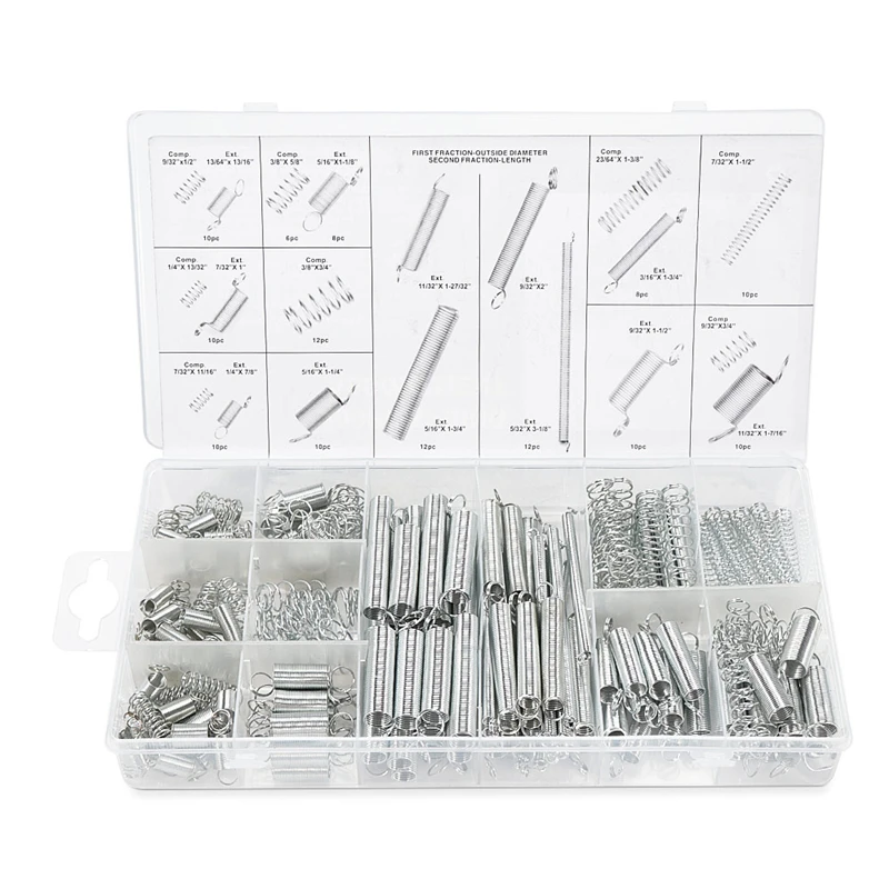 200 шт. набор пружина для растяжения давления компрессионный пружин пружинных