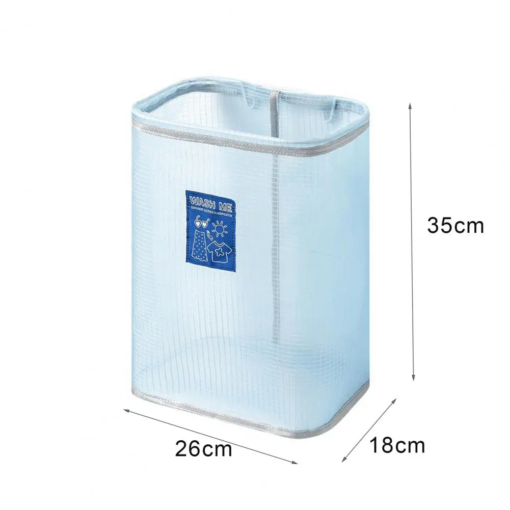 

Laundry Hamper Convenient Wall-mounted Mesh Laundry Basket Nylon All-purpose Large Capacity Collapsible Clothes Storage Basket