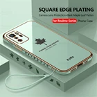 Противоударный чехол для камеры с покрытием для Oppo Realme 8 5G GT Narzo 30 Reno 5 6 4 Pro Find X3 A5 A9 2020, мягкий чехол со шнурком