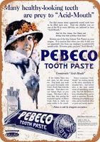 pebeco tooth paste tin wall signs metal plaque poster iron painting warning sign art decoration for bar caf%c3%a9 hotel office