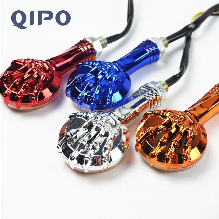 1 пара светодиодных индикаторов поворота для мотоцикла QIPO мотоциклетный стоп