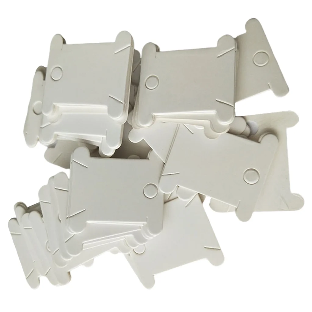200Pcs Cardboard Floss Bobbins for Cross Stitch Embroidery Cotton Thread DIY