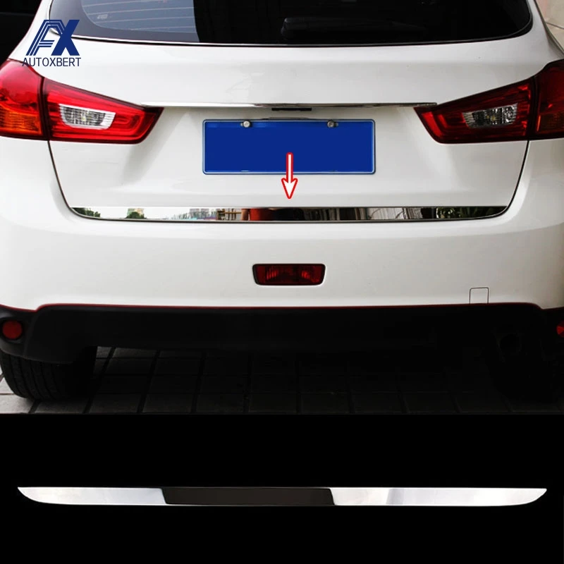 Накладка на заднюю дверь AX для багажника Mitsubishi ASX Outlander Sport 2011 2021|chrome molding|garnish