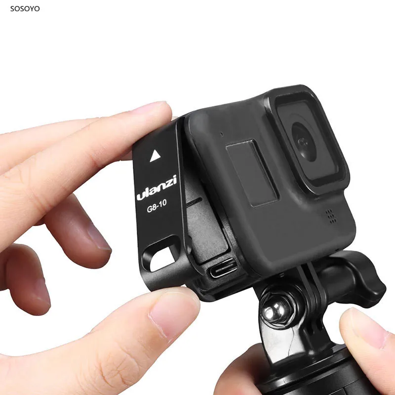 

Plastic Battery Cover Case Protective Dustproof Housing Removable Type-C Charging Port For Gopro 8 Action Camera Accessories