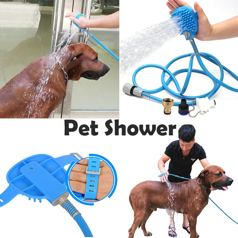 

Насадка для ванны для домашних животных, удобный массажер, насадка для душа, инструмент для чистки, щетка для собак, товары для купания домаш...