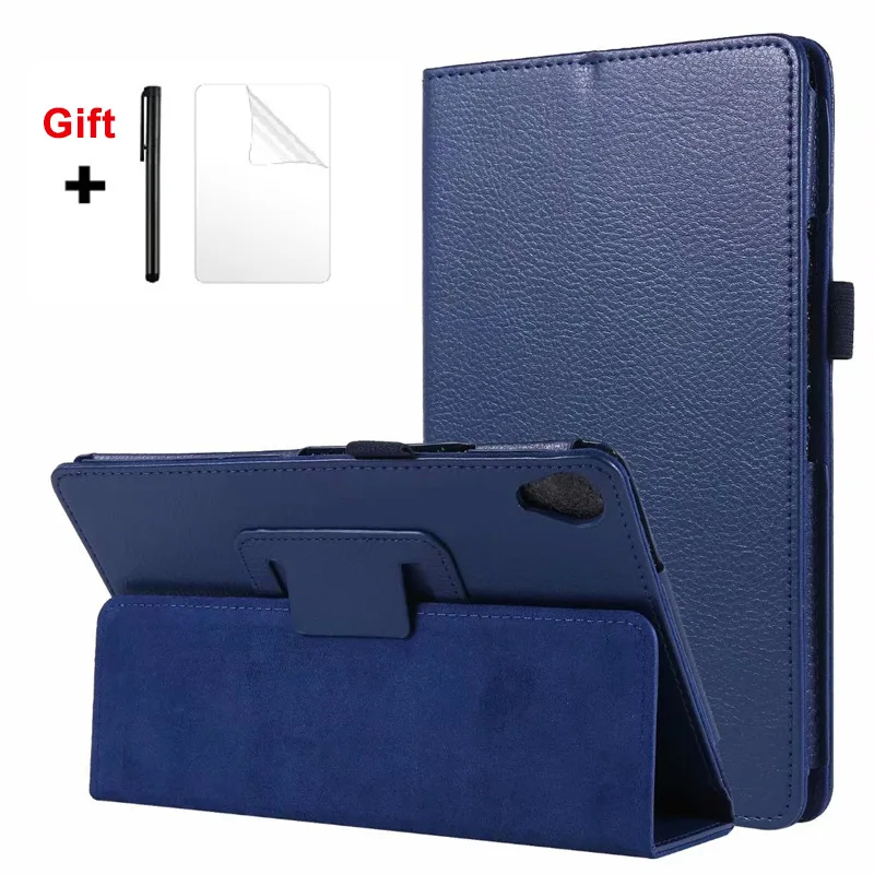 Litch PU кожаный чехол для Lenovo Tab M8 TB 8505F 8505X 8 0 дюймов планшет FHD 8705F + пленка ручка|Чехлы