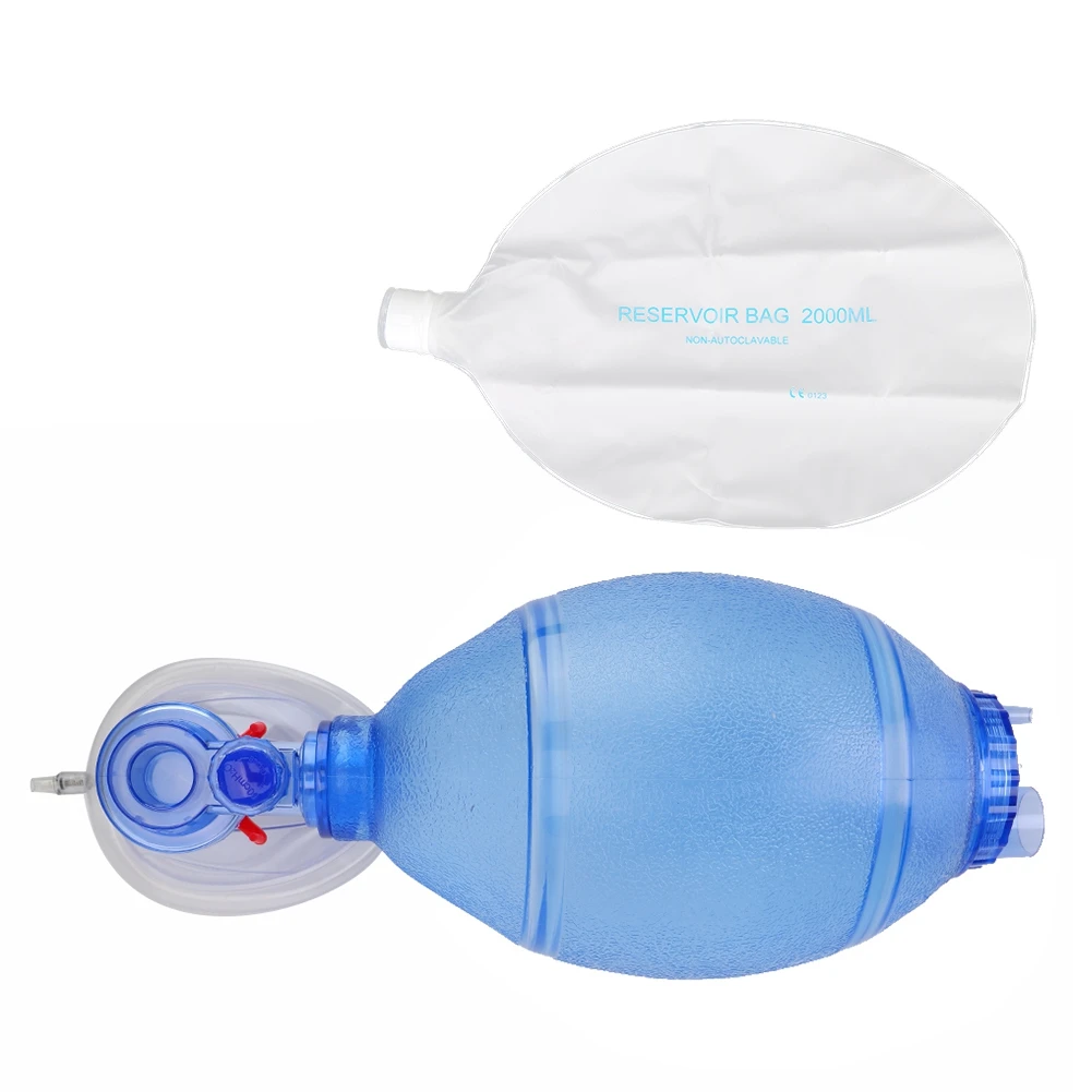 Ambu пакет простой Resuscitator кислородная трубка маска для взрослых первой помощи кислородная трубка и сумка-резервуар ПВХ сумка ручной resusitator