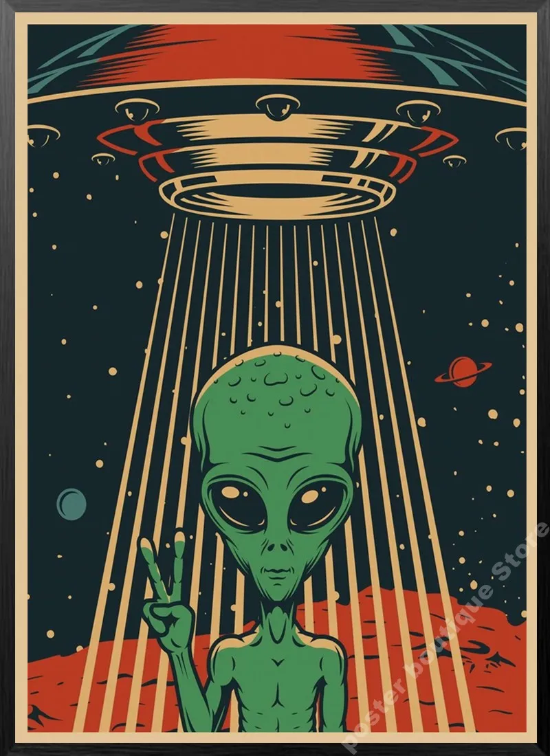 Космическая разведка наклейка для дома искусство картина кафе бара - купить по