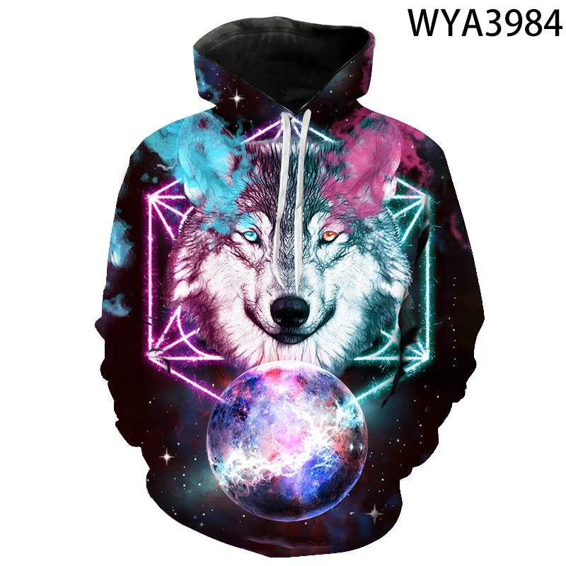 

Hooded Sweatshirts For Men Casual Autumn Animal 3D Printed Men's Clothes Streetwear Long Sleeve Fashion Women Hoodies