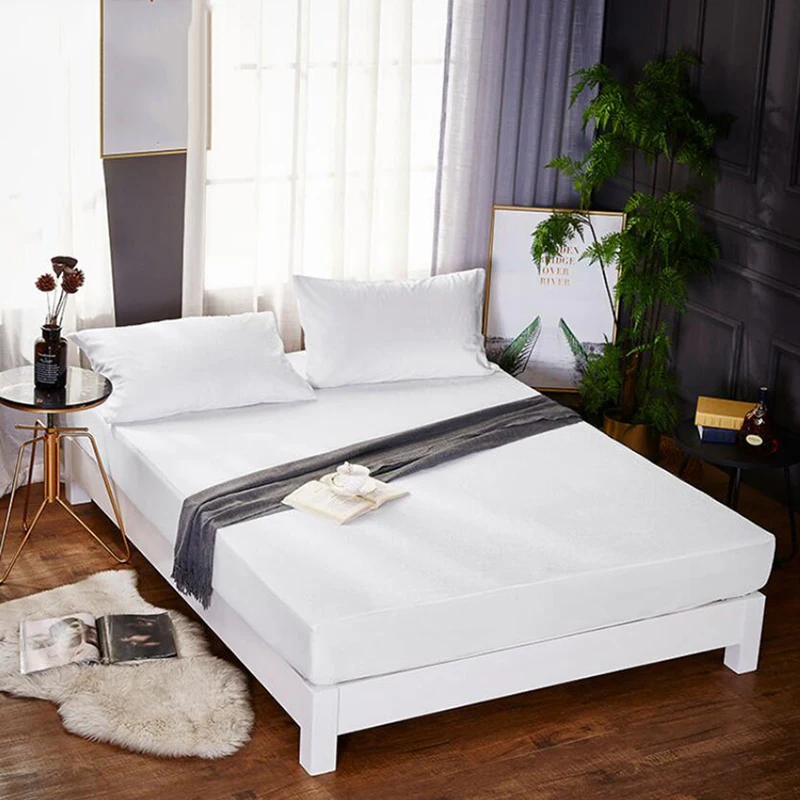 

Home Bedding Bedspread Hotel Non-slip Bedspread Fitted Sheet Waterproof Mattress Cover Home Bed Sheet Elastic Band Bed Cover
