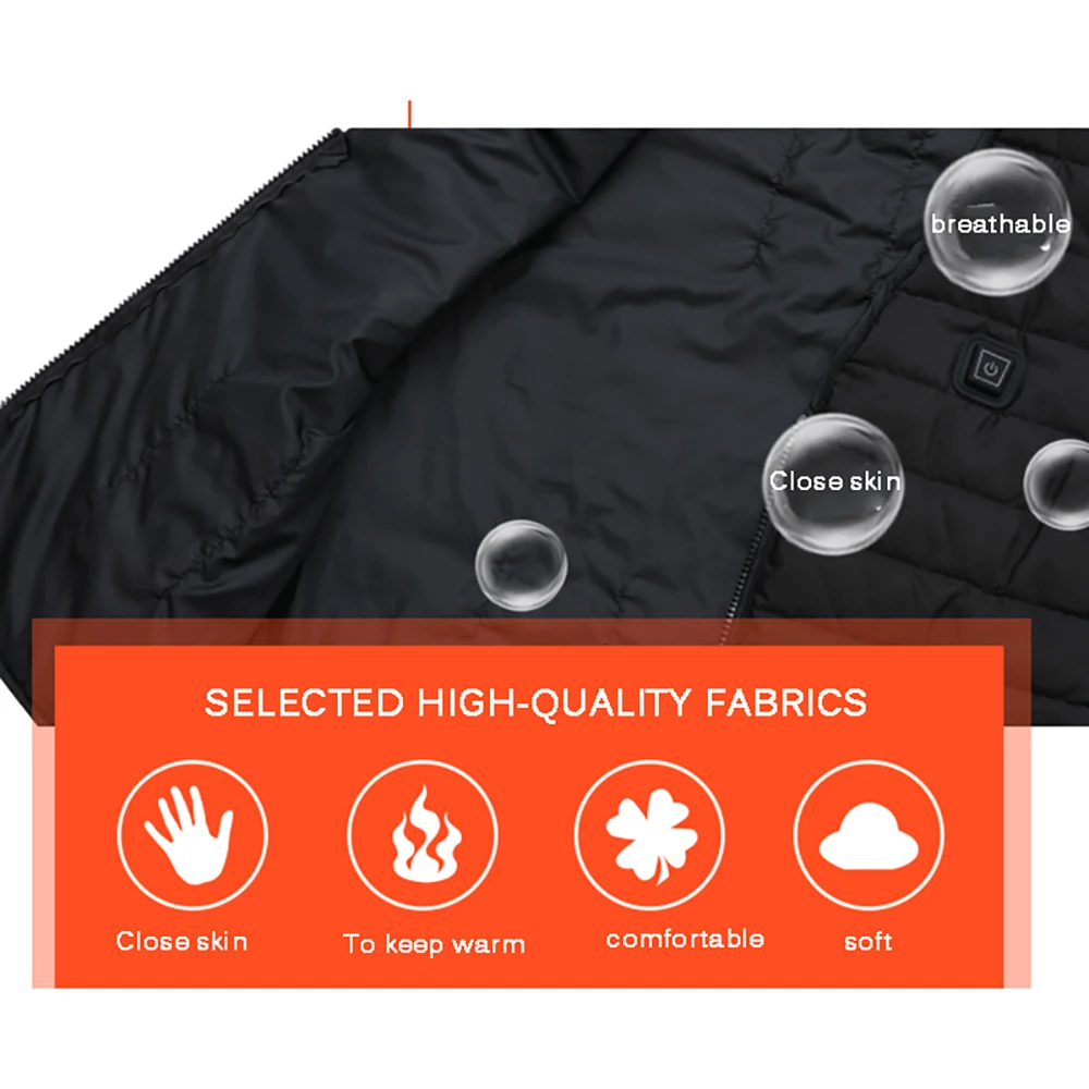 Мужская и женская уличная USB Инфракрасная нагревательная жилетка гибкая