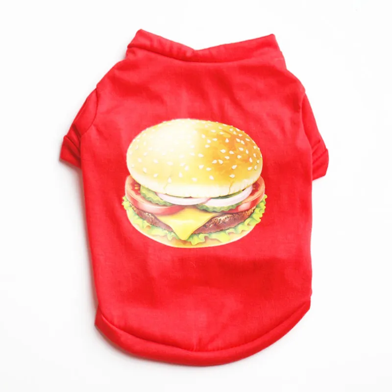 Товары для домашних животных Одежда Модная хлопковая Футболка с изображением