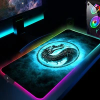 RGB Mortal Kombat Mouse Pad Anime LED Gaming Accessories Speed Game Gamer Keyboard Carpet Laptop Notebook Desk Mat Mousepad