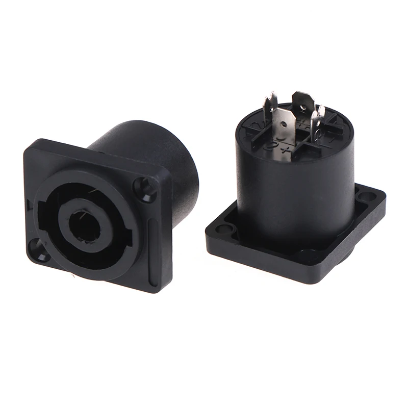 2 шт. 4-контактный Speakon женский разъем аудио Громкоговоритель преобразователь