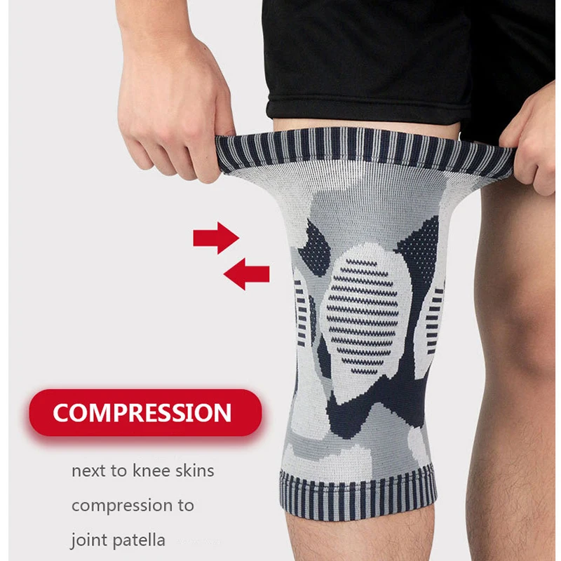 Fitness Running Cycling Knee Support Braces Elastic Nylon Sport Compression Knee Pad Sleeve for Basketball Volleyball