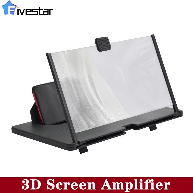

12 Inch 3D Screen Amplifier Mobile Phone Screen Video Magnifier Enlarged Screen Phone Stand Bracket For Cell Phone Smartphone