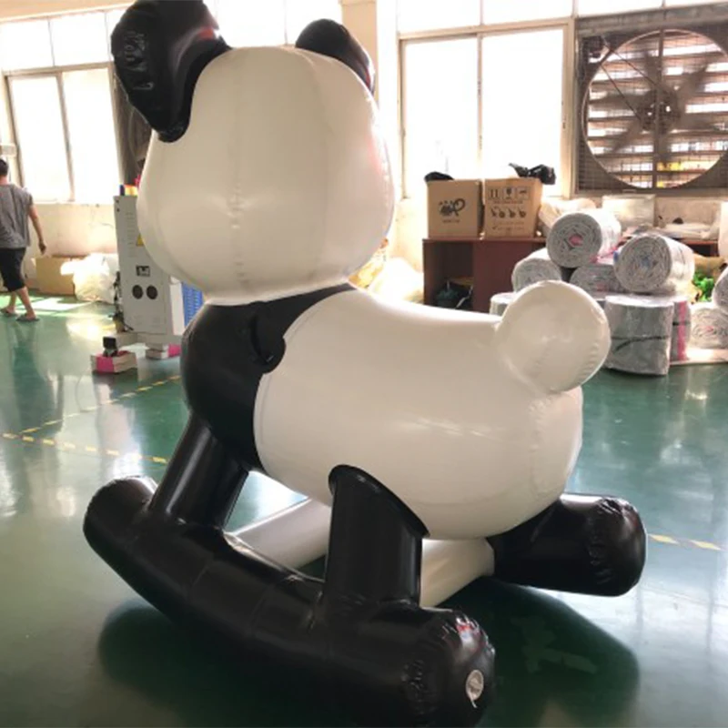 3 м гигантские надувные игрушки для езды панды Seesaw герметичные воздушные игры в