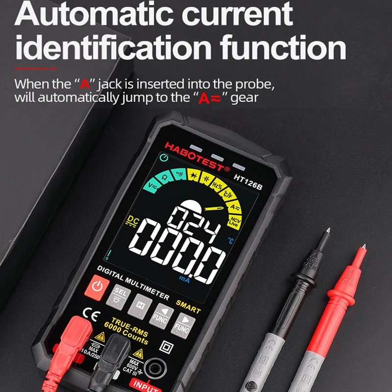 

Умный мультиметр, цифровой профессиональный тестер конденсаторов, Автоматический диапазон, Омметр, емкость, Гц, измеритель напряжения, дио...