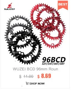 Wuzei Road Bicylcle 110BCD 35/50T Овальный Звездочка комплект велосипед 7075-T6 сплав Сверхлегкий эллипс восхождение Мощность передняя Звездочка пластина