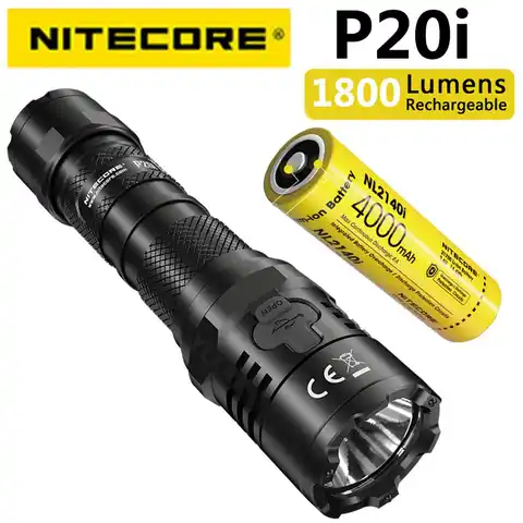 Оригинальное зарядное устройство NITECORE P20i использует Luminus SST-40-W LED 1800 люмен, таким образом, USB-C Прямая зарядка с помощью разъема правоохраните...