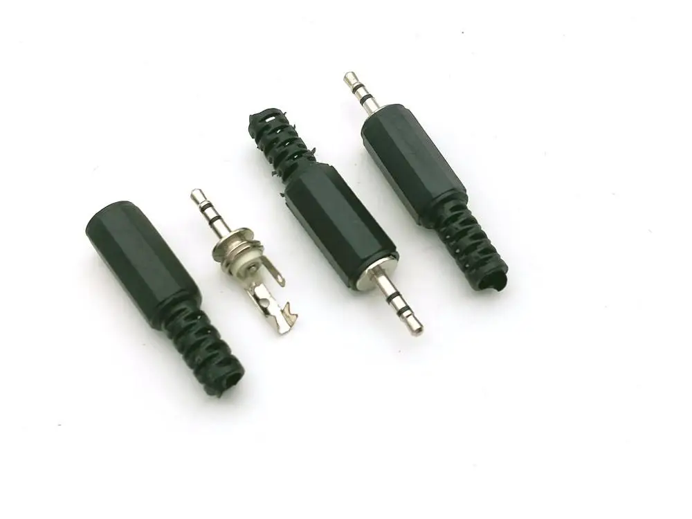 20 шт. 2 5 мм стерео штекер аудио адаптер для пайки черный|adaptor|adaptor jackadaptor plug |