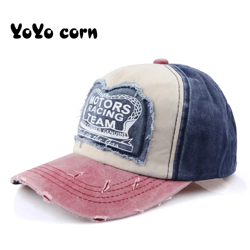 YOYOCORN, Весенняя хлопковая бейсболка, бейсболка, летняя кепка, хип-хоп облегающая Кепка, головные уборы для мужчин и женщин, разноцветные - Цвет: Dark red plus white