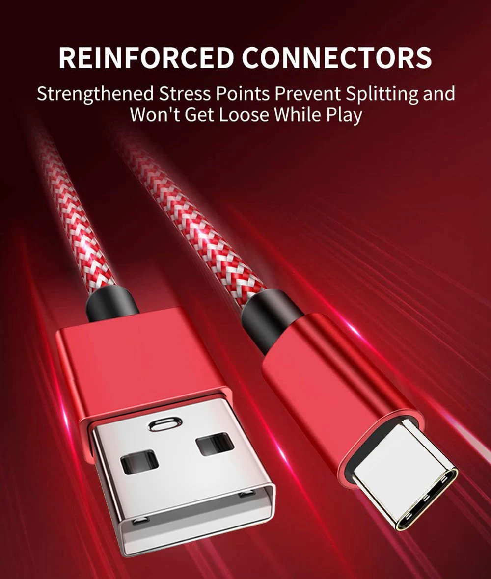 2 шт Кабель с разъемом USB Type C для переключатель питания быстрой зарядки и Lite