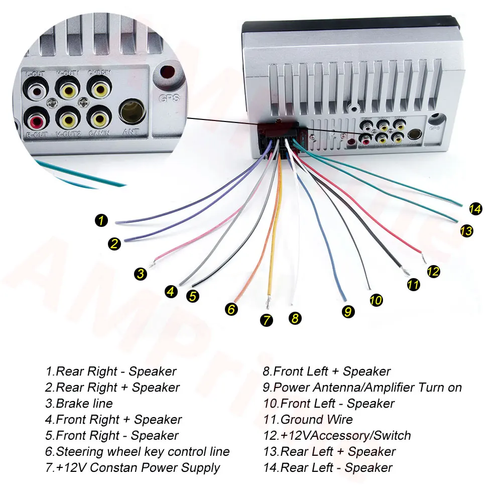AMPrime 2 din автомобильное радио 7 &quotАвторадио мультимедийный плеер MP5 цифровой
