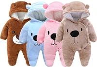 baby clothing boy girls clothes cotton newborn toddler rompers cute infant bear new born winter hoodie romper 0 18m