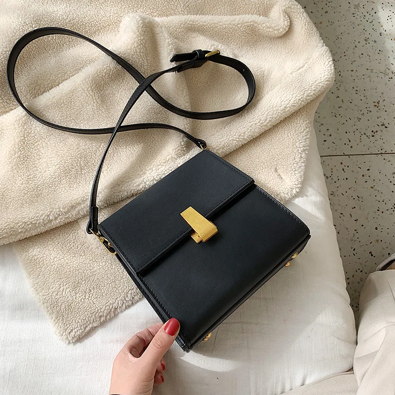 Стильный и простой матовый цветной флип на одно плечо сумка через | Багаж сумки