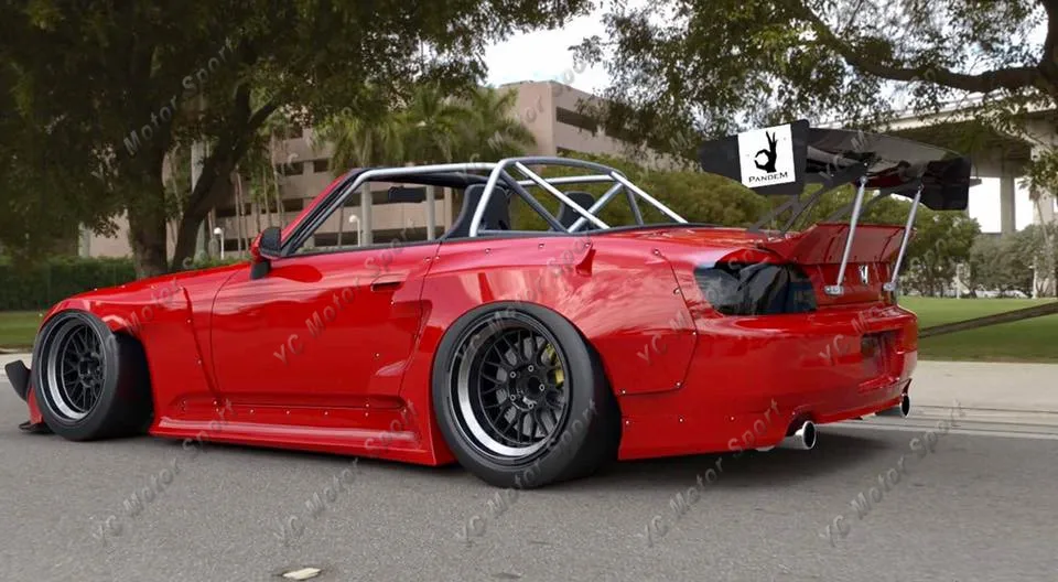 

FRP Fiber Glass Bodykit Fit For 2000-2009 S2000 AP1 AP2 PD RB Style Body Kit Bumper Lip Side Skirt Fender Spoiler GT Wing