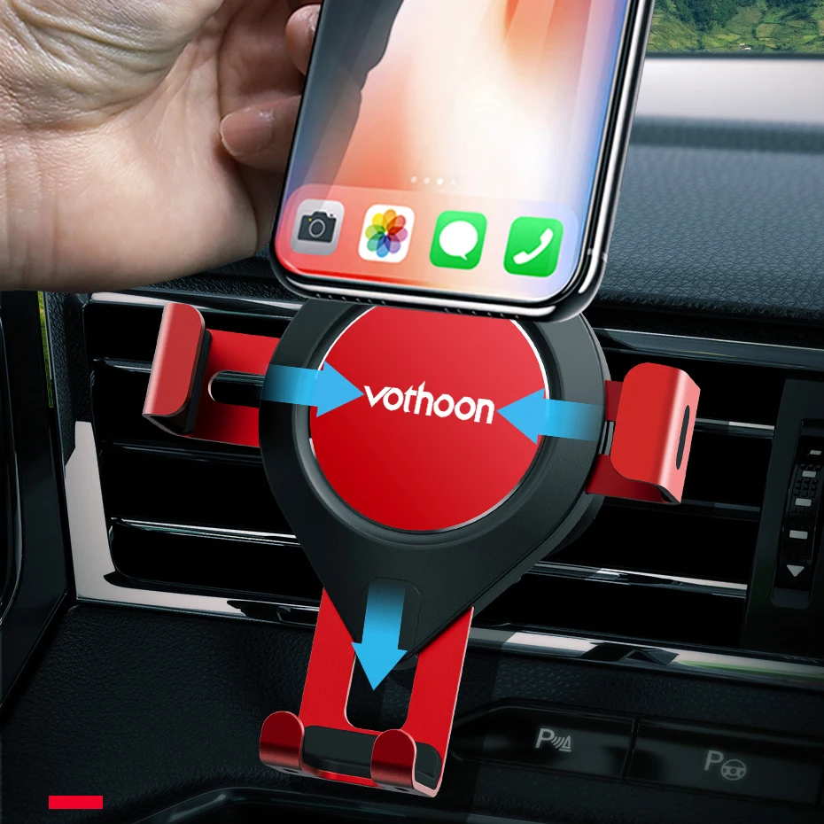 Автомобильный держатель для телефона votoon Gravity для iPhone 11 Pro Xs samsung S10 S9 в держатель на вентиляционное отверстие автомобиля держатель для мобильного телефона