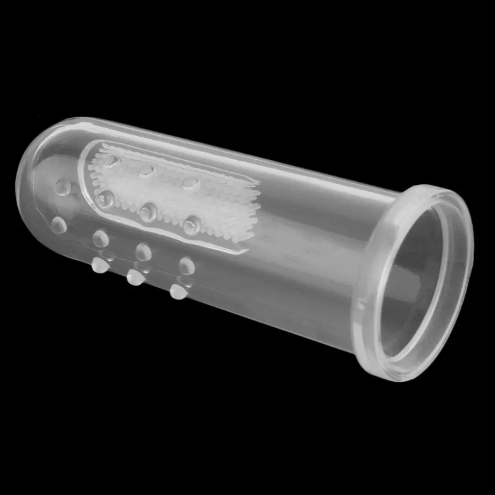 Детская Мягкая Силиконовая зубная щетка на палец резиновый Массажер для зубов в