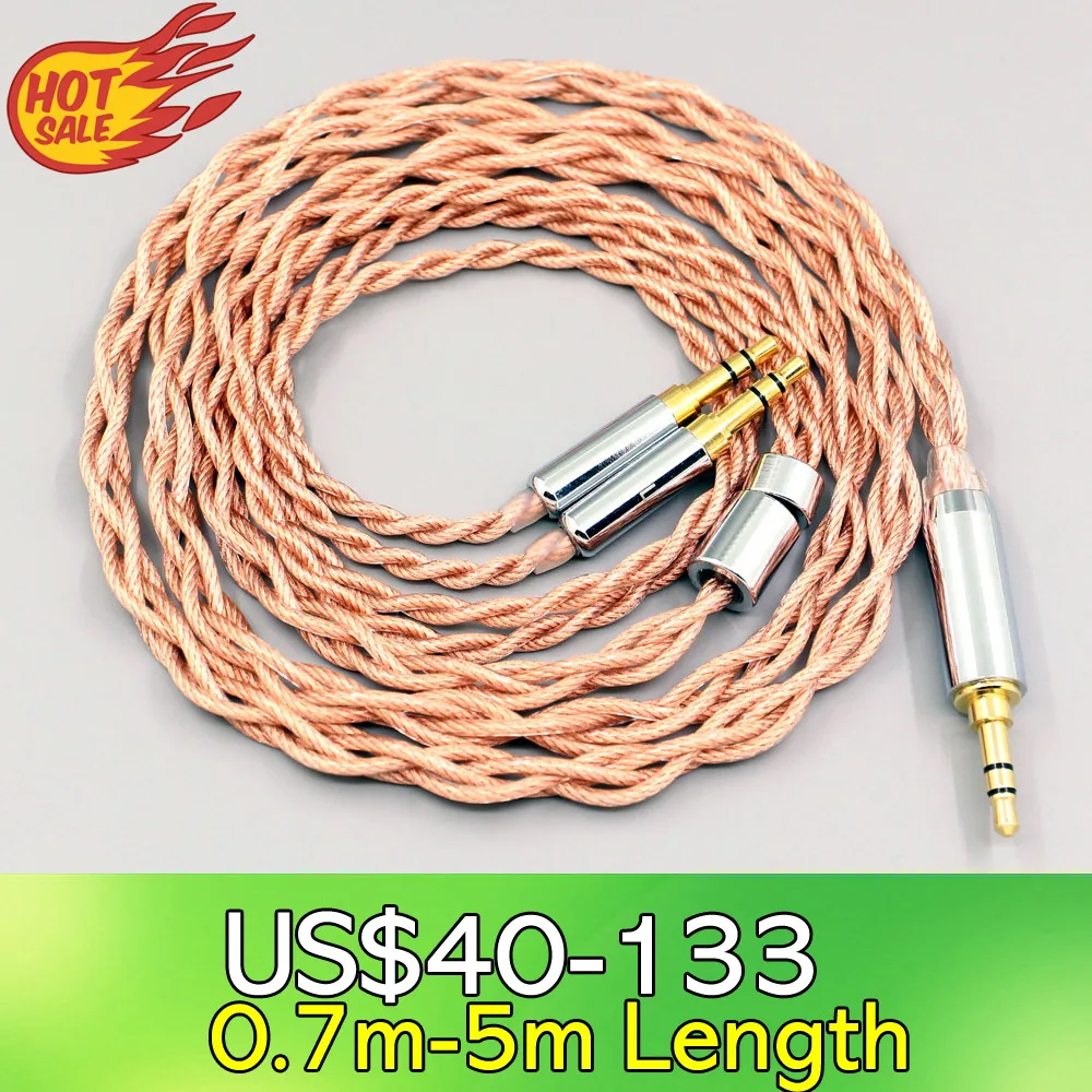 

Graphene 7N OCC Shielding Coaxial Mixed Earphone Cable For Onkyo A800 Philips Fidelio X3 Headphone 3.5mm Pin